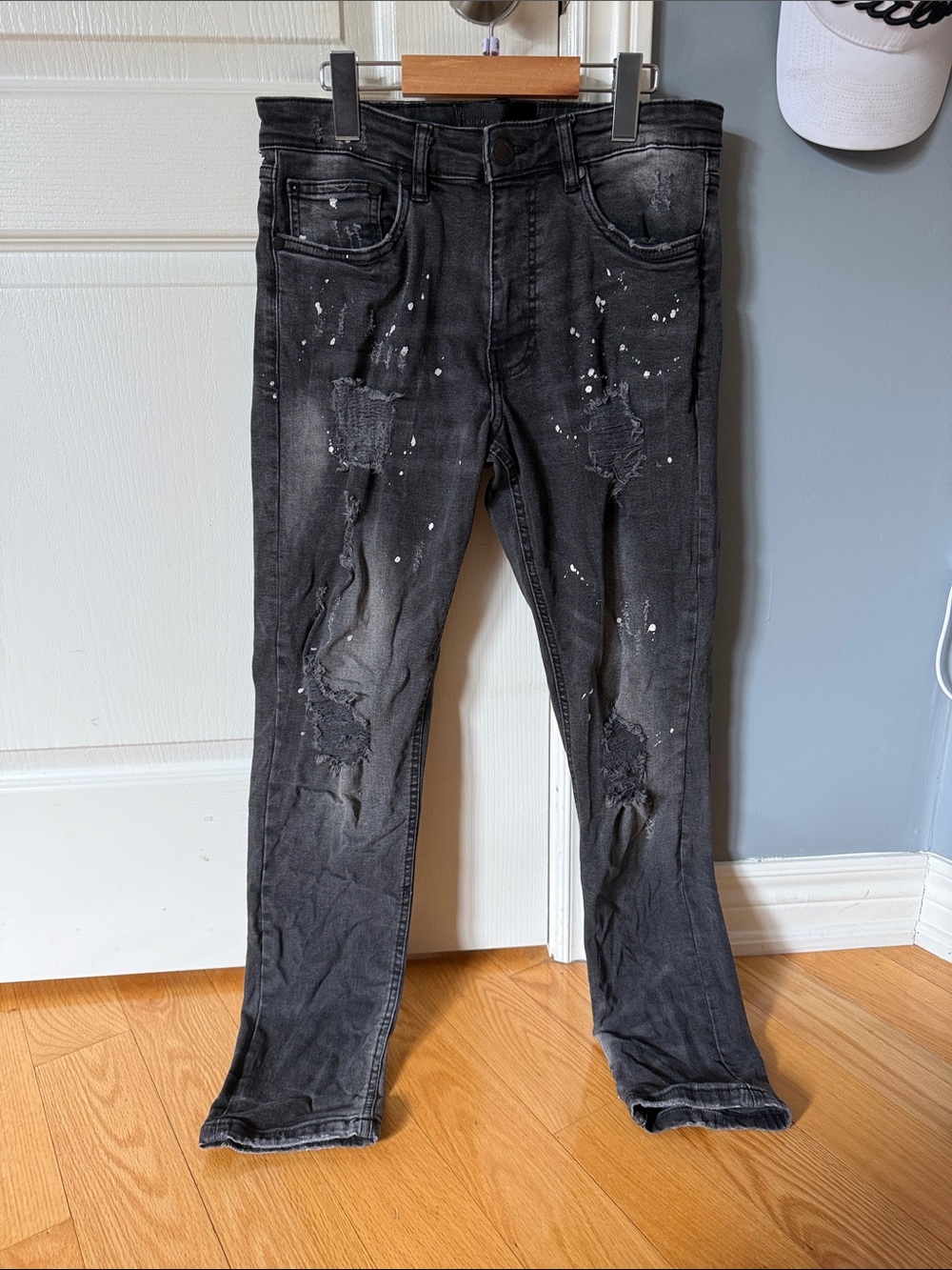 Men's Distressed Black Washed Jeans - By Supply and Demand